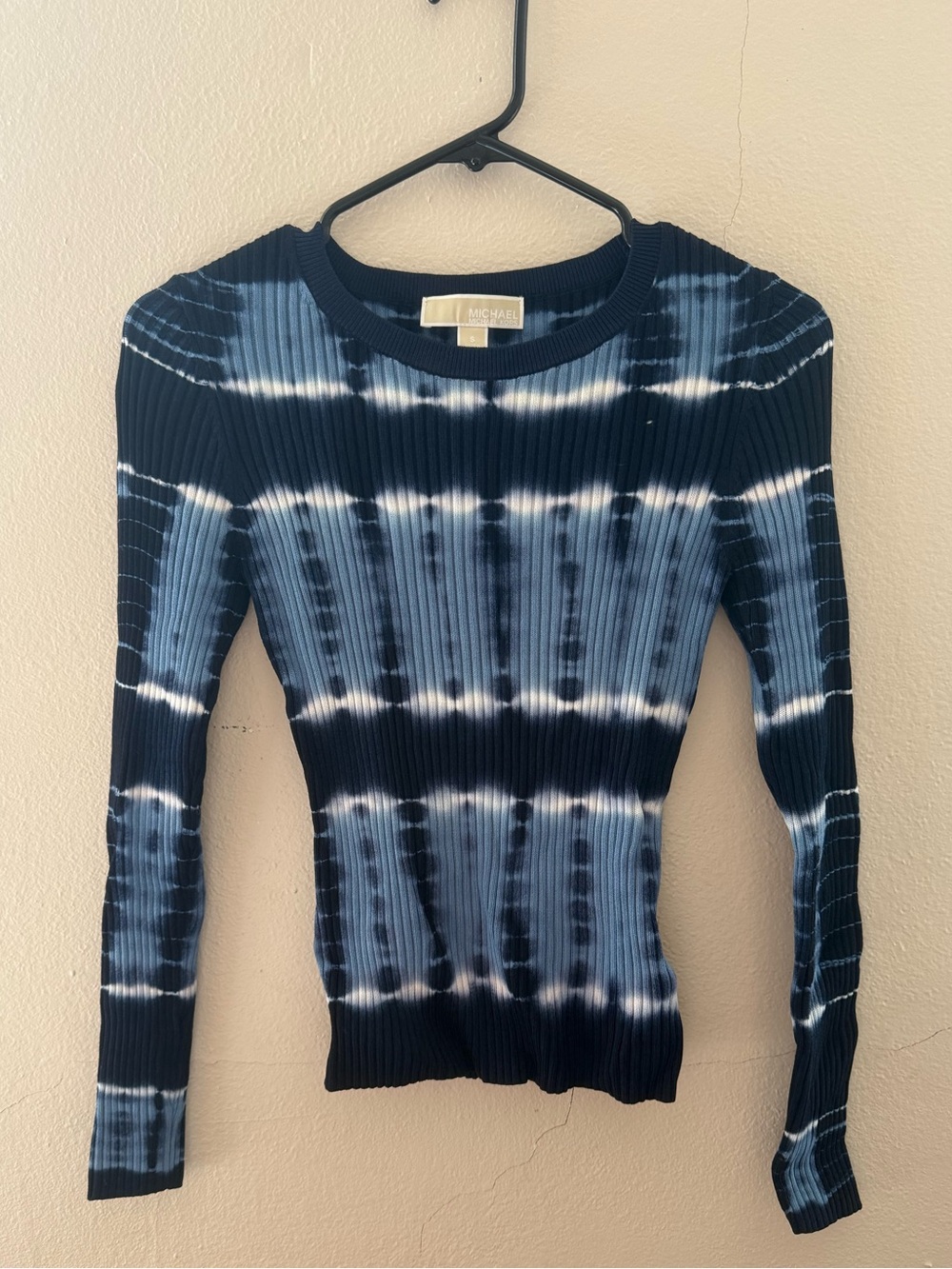 Michael Kors Blue Ribbed Top